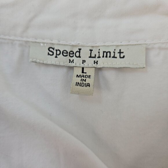 Speed Limit Belted Mini Shirt Dress Size Large - Picture 3 of 5